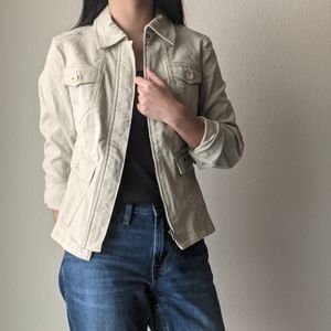 Michael Kors Zip-Up Denim Jacket
